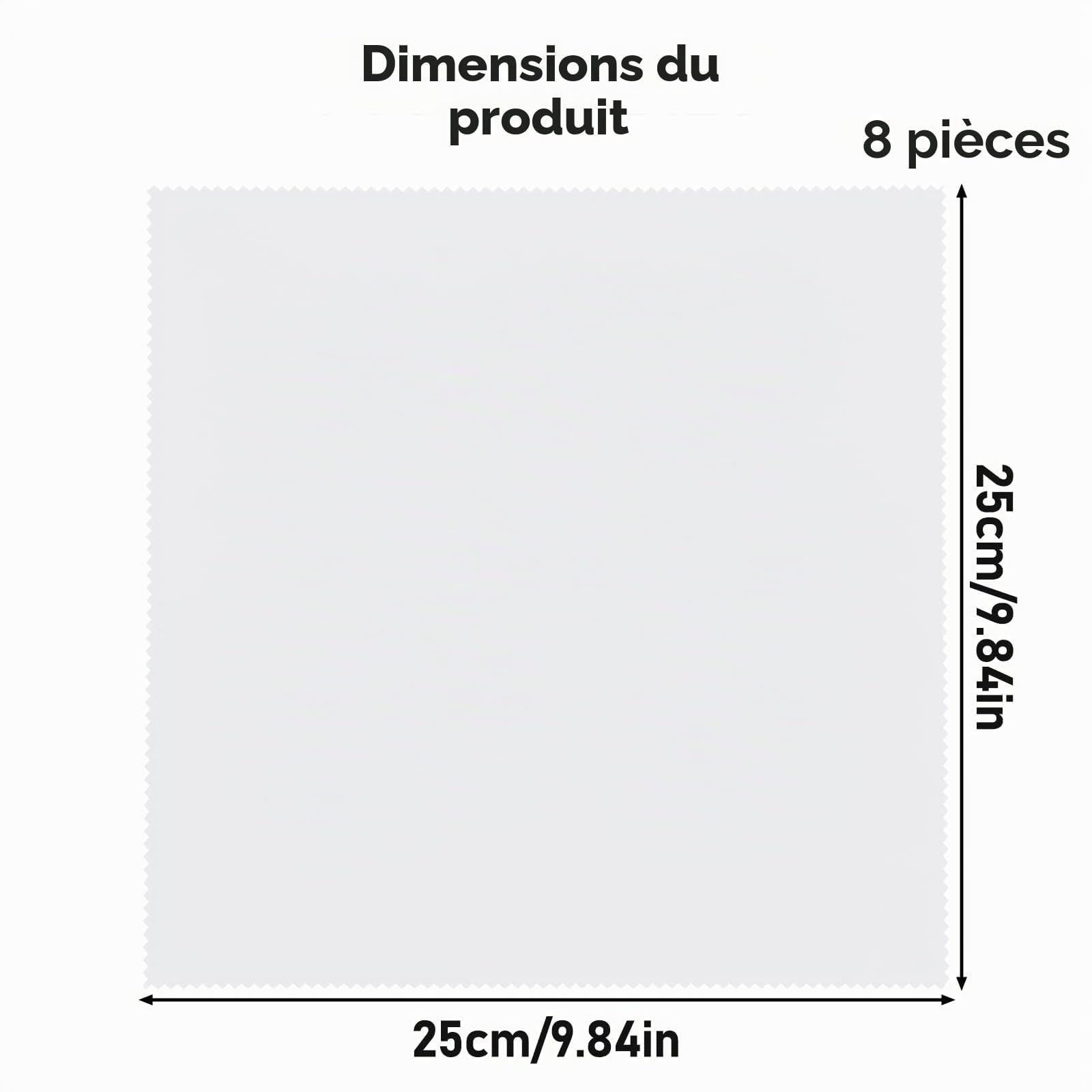 Lot de 8 mouchoirs en microfibre absorbant la transpiration pour le sport, la gym, les mains, le visage, le corps