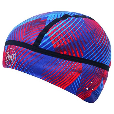 Buff Enton Multi Windproof Hat - Red/Blue/Black Cover