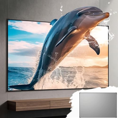 Pantalla de proyección fija 72 pulgadas 16:9 8K 4K gris