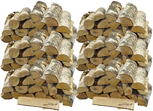 mumba 90 KG Kaminholz * BIRKE * Feuerholz Restfeuchte ca. 20% getrocknet