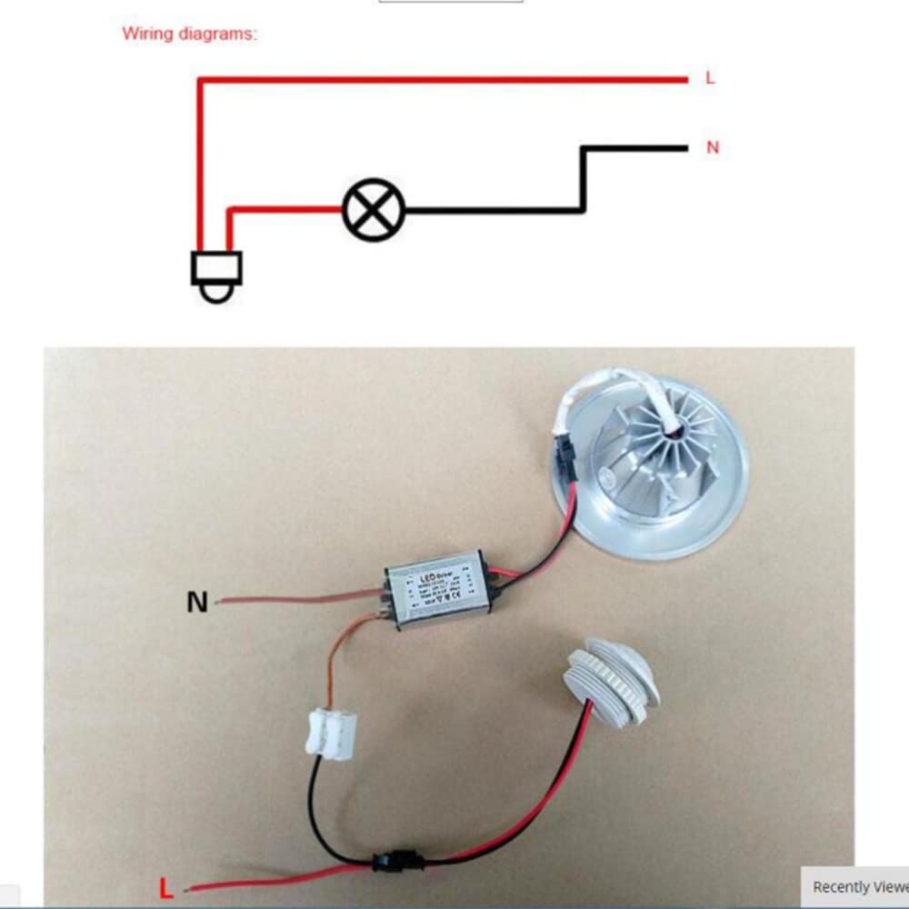 JCAKES Switch Human Body Induction Motion Module Induction Switch Home Light Bulb Controller Modified Delay Smart Switch -