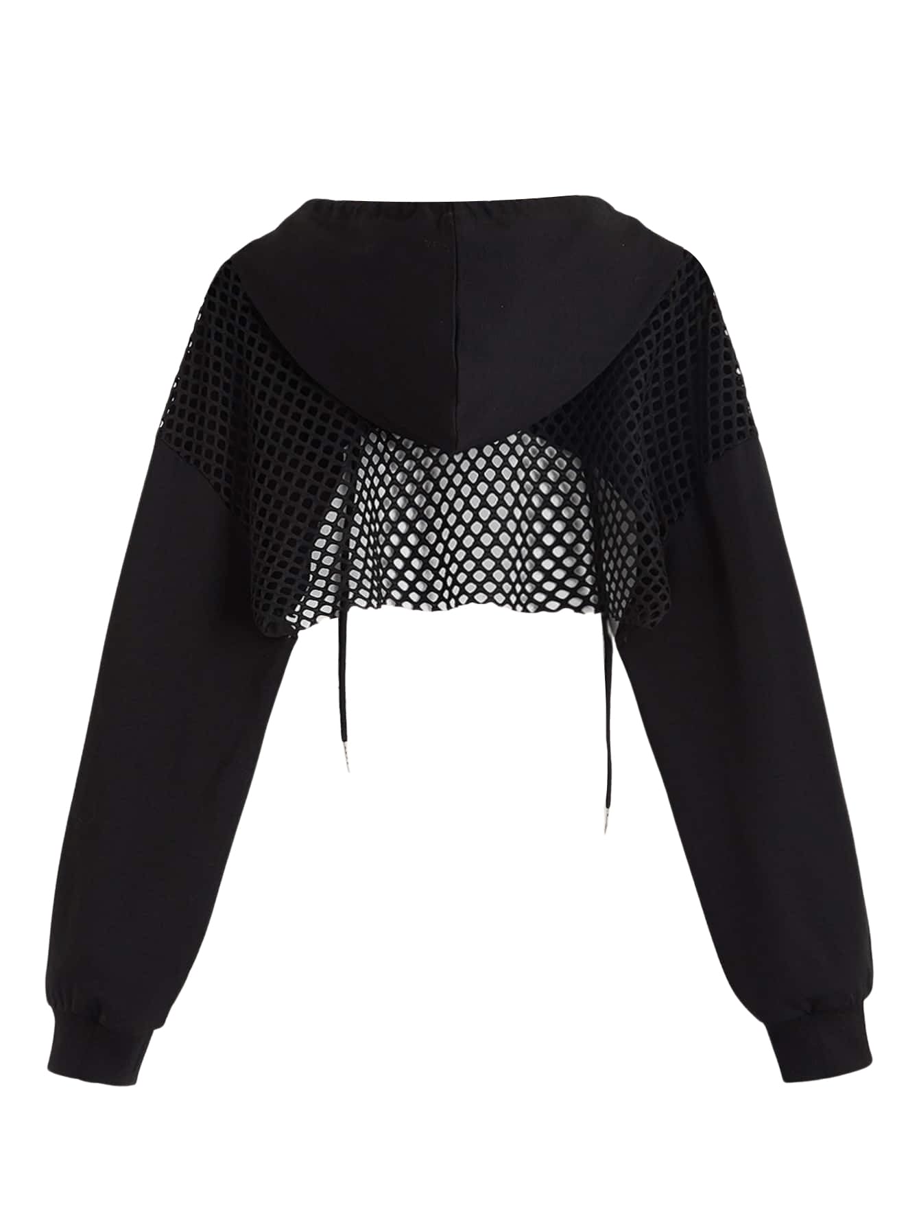 GORGLITTER Damska bluza z kapturem Super Crop Sports, Jednokolorowy, Pomarańczowy, M, L