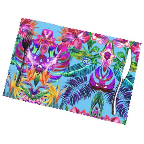 Sets de table en polyester de qualité supérieure au tissage résistant - 4