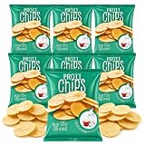 ProtiWise Sea Salt & Vinegar Protein Chips - High Protein Low Carb Keto Snack - 14g Protein High...