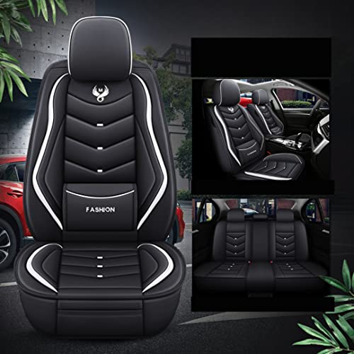 Housse de siège voiture universelle étanche noire et blanche pour Lexus RX450 - 2