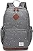 Kaukko Damen Rucksack Studenten Backpack Laptop College Schulrucksack Reiseeucksack, (05) Grau, Large