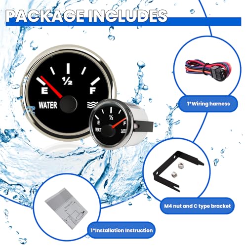 image for Xenloce Water Level Gauge，52mm Liquid Level Meter, 240-33ohm/0-190oh