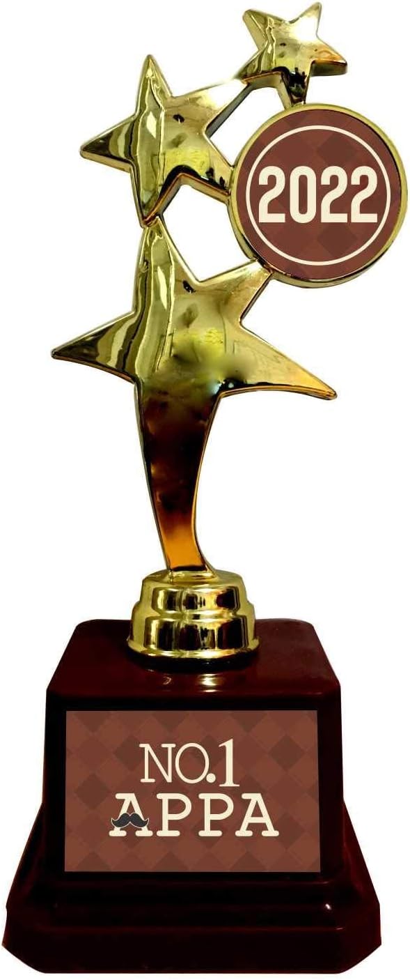 Yaya Cafe No. 1 Appa Tamil Star Trophy 2021 Golden Star Award for Father