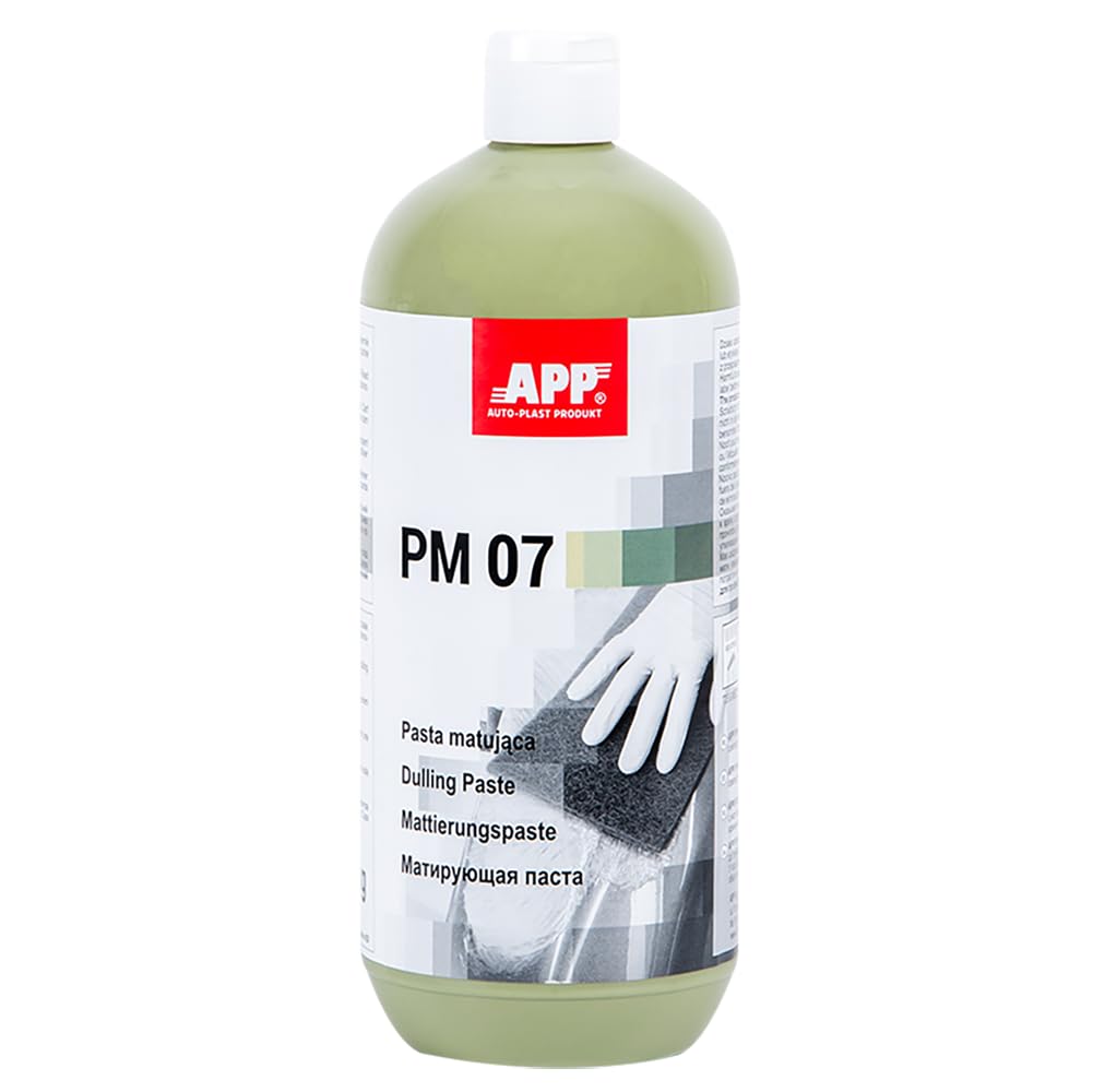 APP PM 07 Pasta mateante y desengrasante | Limpieza y preparación de superficies de carrocería | Ideal para montajes, zonas difíciles y trabajos de reparación SMART | Acabado mate uniforme