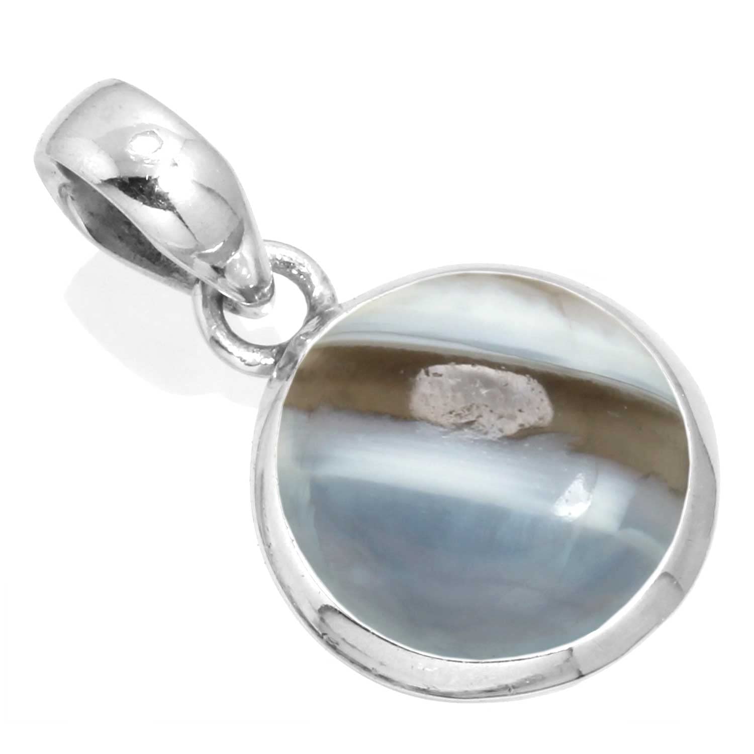 jeweloporium 925 Sterling Silver Statement Pendant for Women 12 MM Round Gemstone Handmade Jewelry for Gift (99520_P)-picture-26