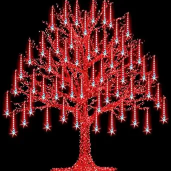 PESCA Flower Fairy String Lights, 15 Meter 100 LED with 8 Flashing Modes Christmas Lights for Diwali Home Decoration (Multicolour)