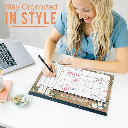 Image of Hadley Designs Large Teacher Desk Calendar 2026-2027 - Desktop Calendar 2026, 18-Month Academic Desk Calendars for School, Home & Office, Cute Classroom Must Haves, Back to School Teacher Gifts