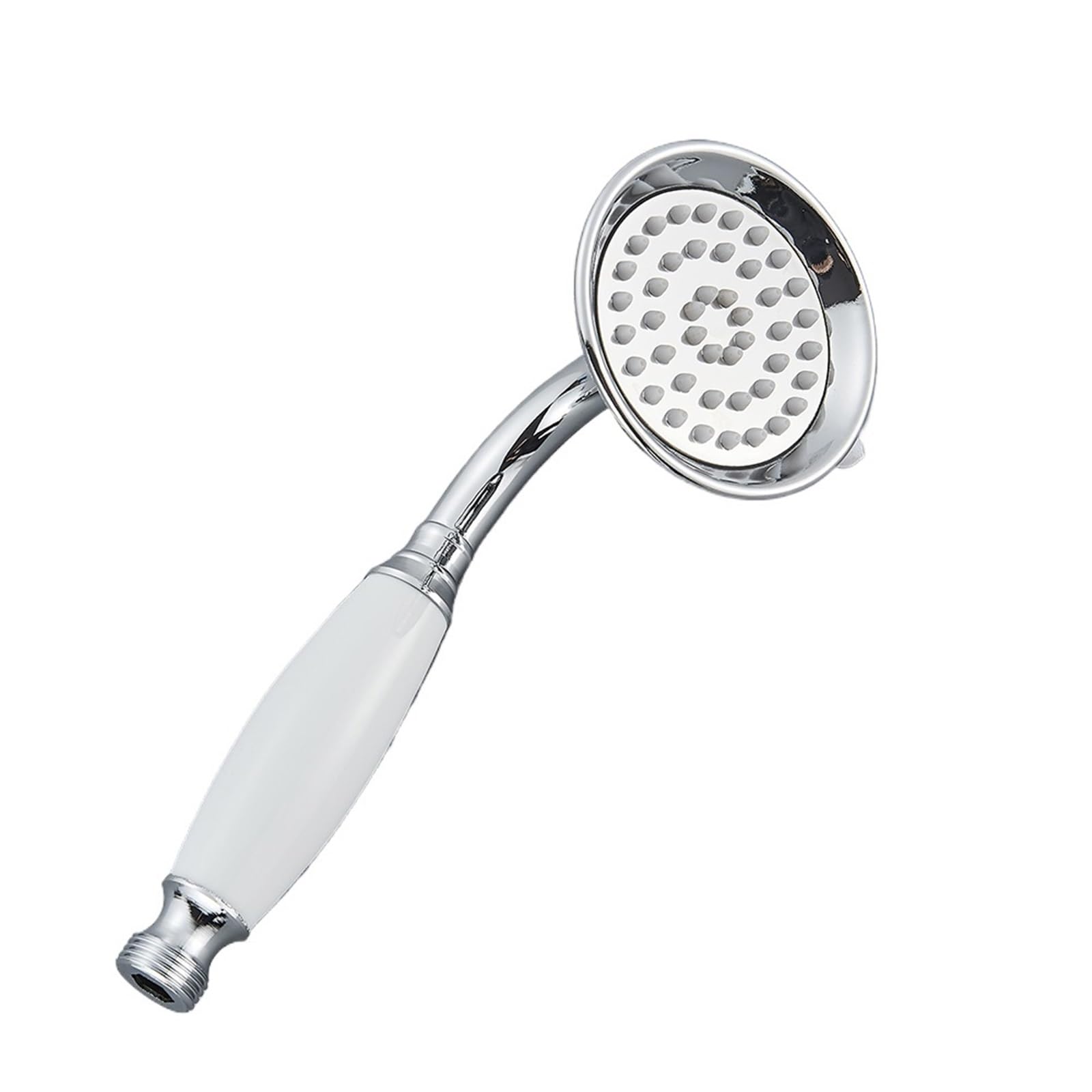 Shower Head Vintage Bathroom Shower Head Ceramic Brass Wall Mounted Bath Faucet Sprayer Hardware Accessory Hand Showerhead(Chrome B)