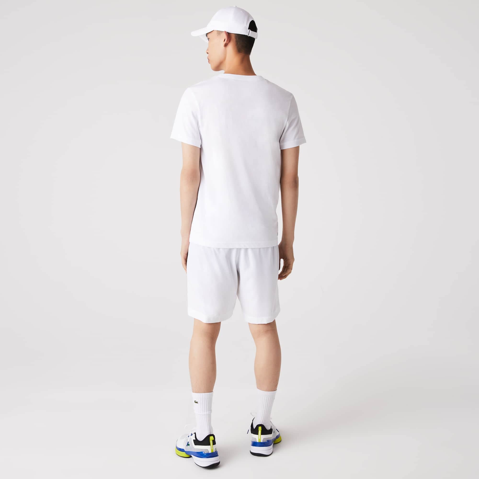 Lacoste Sportowa koszulka męska, Biały/werdier, XXL