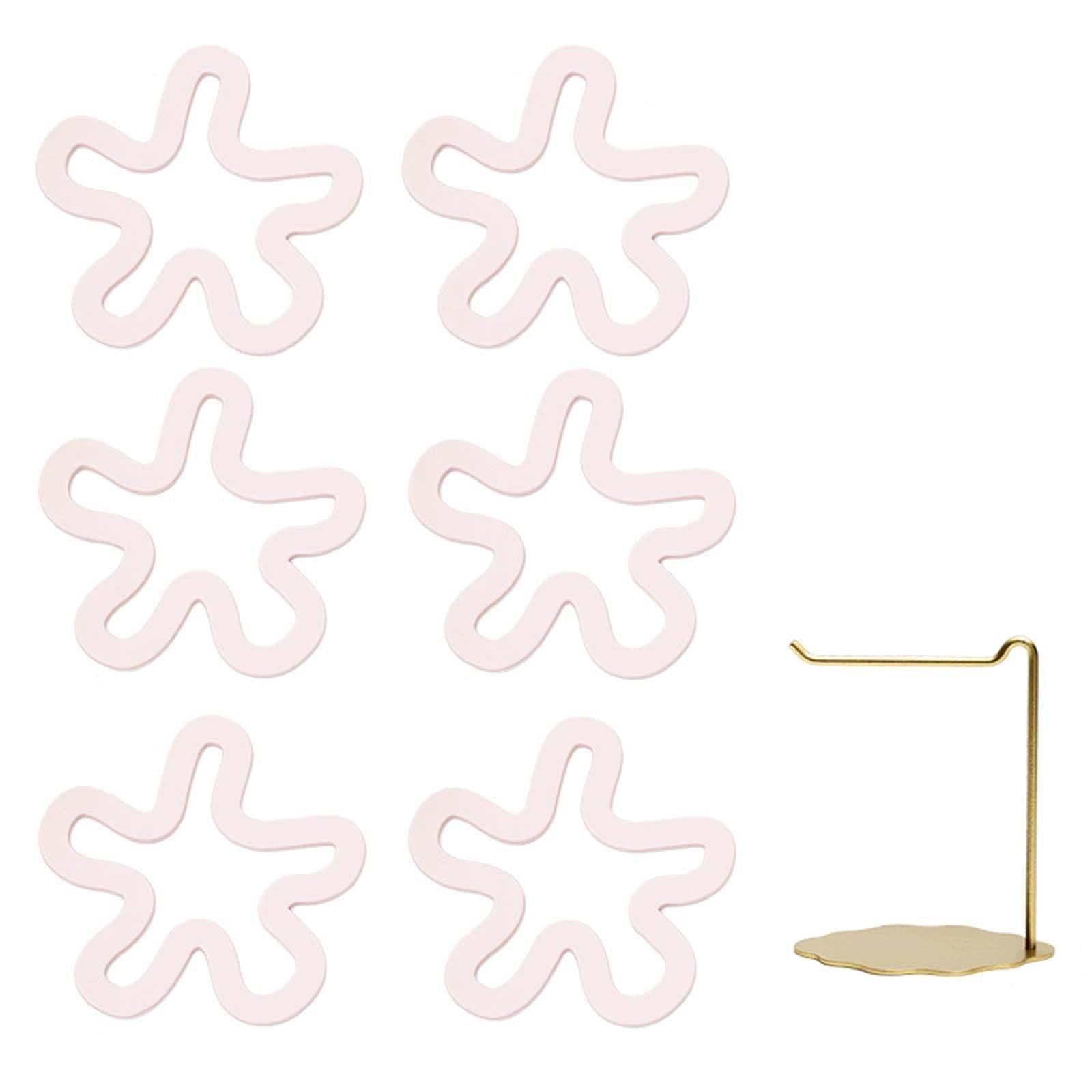 Salvamanteles de Silicona con Forma de Flor para Platos Calientes,