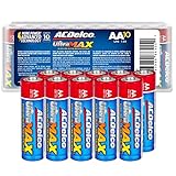 ACDelco UltraMAX 10-Count AA Batteries, Alkaline Battery with Advanced Technology, 10-Year Shelf...