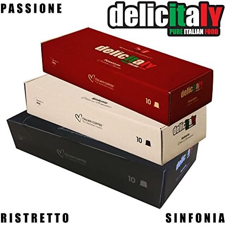 Delicitaly Italian Espresso capsules Nespresso compatible (Sinfonia, 200)