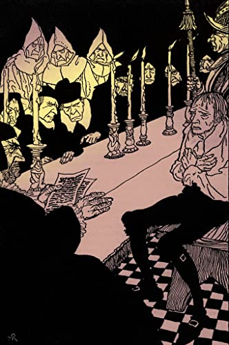 Affiche en toile l'image la fosse et le pendule d'Arthur Rackham pour décoration 60x90cm