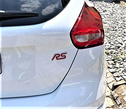 Wkładki z emblematami w żelu pasujące do Focus RS MK3 przód+tył dowolny kolor (czerwony)