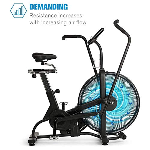 Image of Exercise Bicycle Height and Depth Adjustable Maximum 330lb for Gym Home Cardio Workout Machine Training (Black)