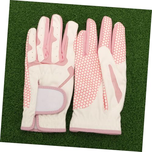 Guantes golf mujer Kombiuda antidesgaste para evitar callos en el gimnasio con malla rosa 6