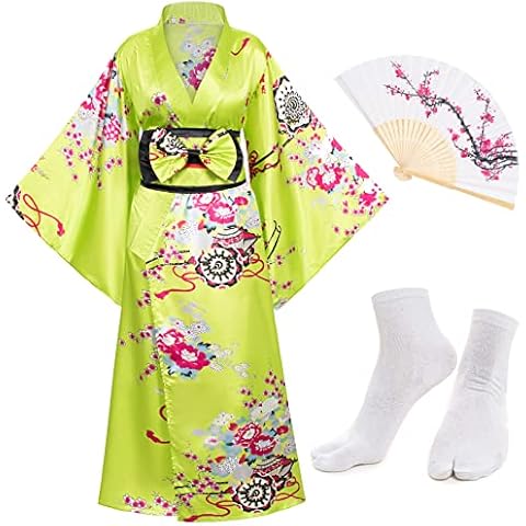 Elibelle Plus Size Japanese Kimono Robe Set Cover