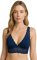 Sutiã de Renda Lingerie com Bojo Triângulo Alça Larga Débora