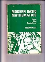 Modern basic mathematics: Solution key 0395133939 Book Cover