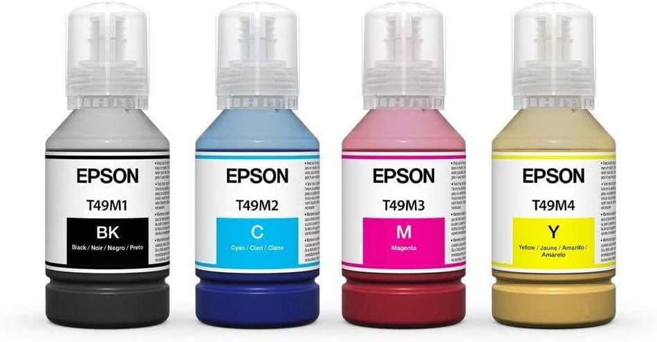 Dye Sublimation Ink - Epson Printer 4 Multi-Color 140ml Bottles Heat Transfer