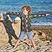 Aflyko Mardi Gras Boys' Rash Guard Shirts Fleur De Lis Glitter Zigzag Swim Shirt 3-12T