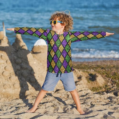 Image of Aflyko Boys' Rash Guard Shirts Xmas UPF 50+ Sun Protection Swim Shirt