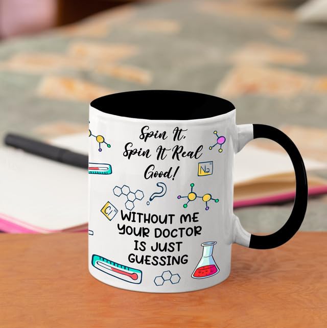 MEDROC Lab Tech Gifts Funny - Ceramic Mug 11oz, Lab Week Gifts for Laboratory Workers, Medical Laboratory Science Gifts For Women Men, Lab Technician Coffee Cups For Birthday Christmas