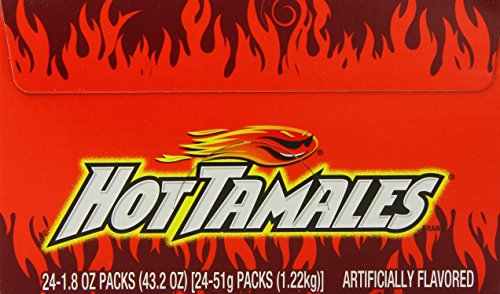 Hot Tamales Original Candy, 1.8-Ounce Bags (Pack Of 24) #TOP4