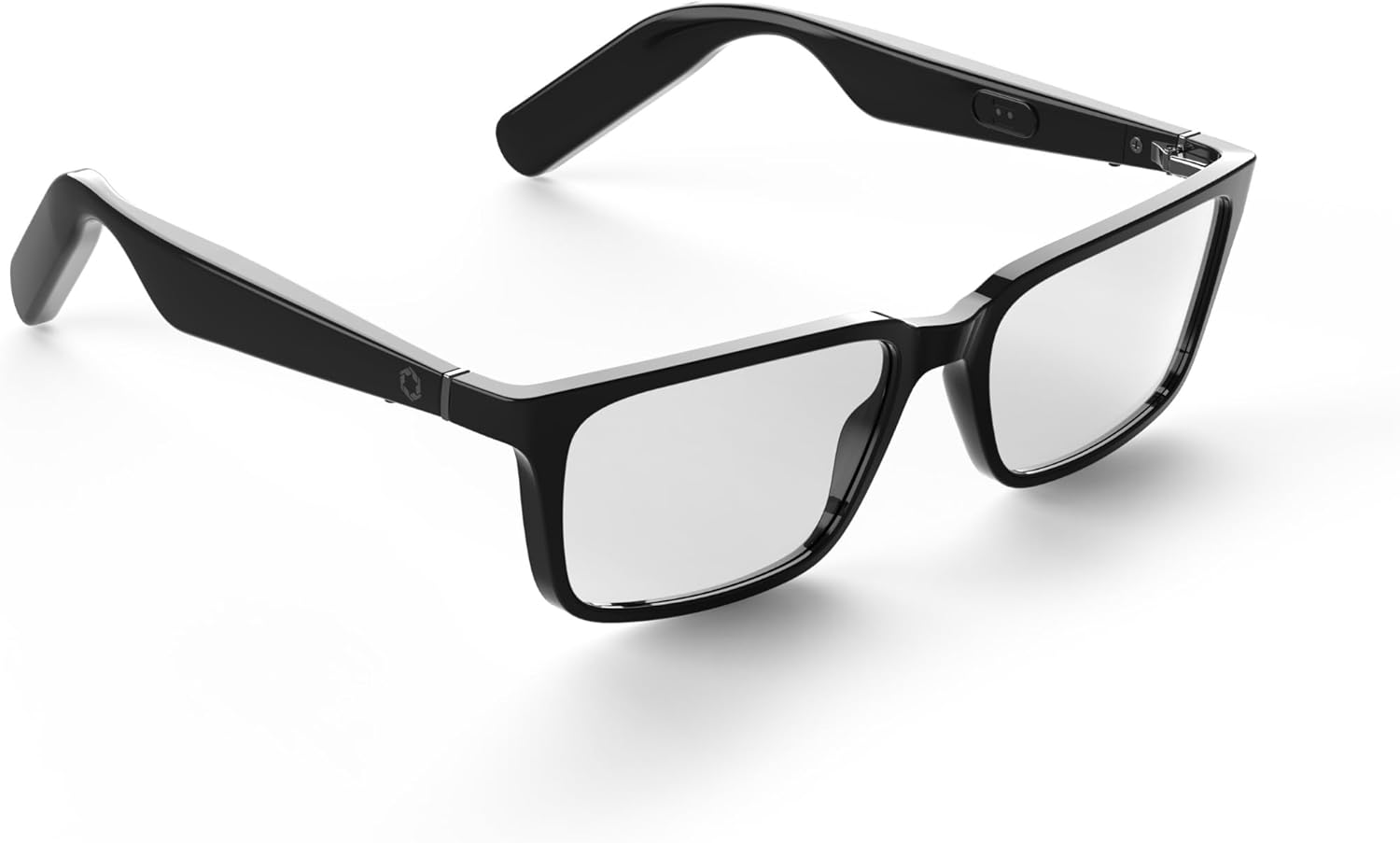 Lucyd Lyte (2025 Version) Smart Glasses for Men - Bluetooth Smart Eyewear with Light Adaptive Photochromic Lenses, Open Ear Speakers & Microphone - Darkside (Standard)