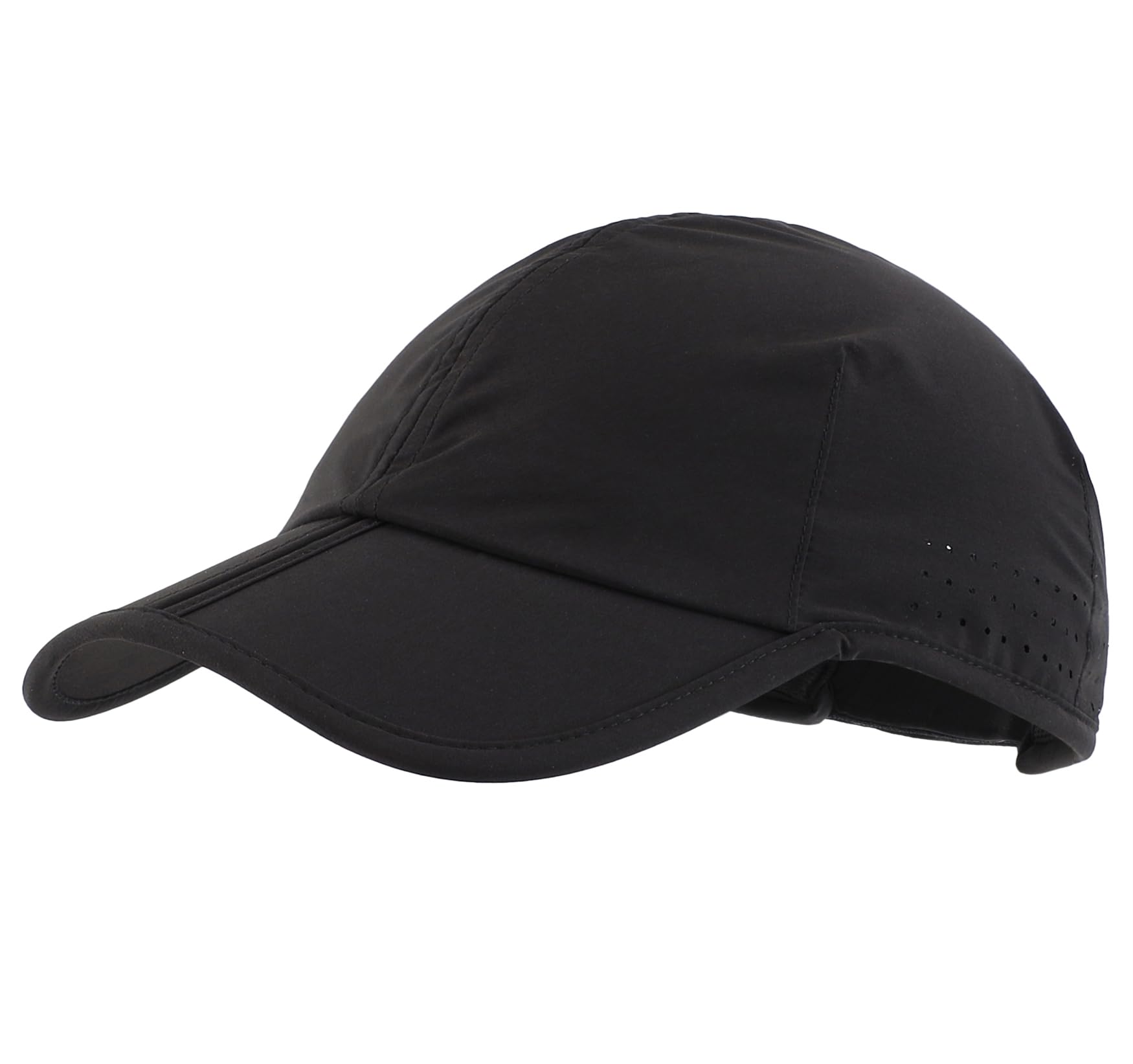 Connectyle Foldable Sports Cap Reflective Performance Running Hat Quick Dry Workout Hat Athletic Fitted Cap for Men &amp; Women