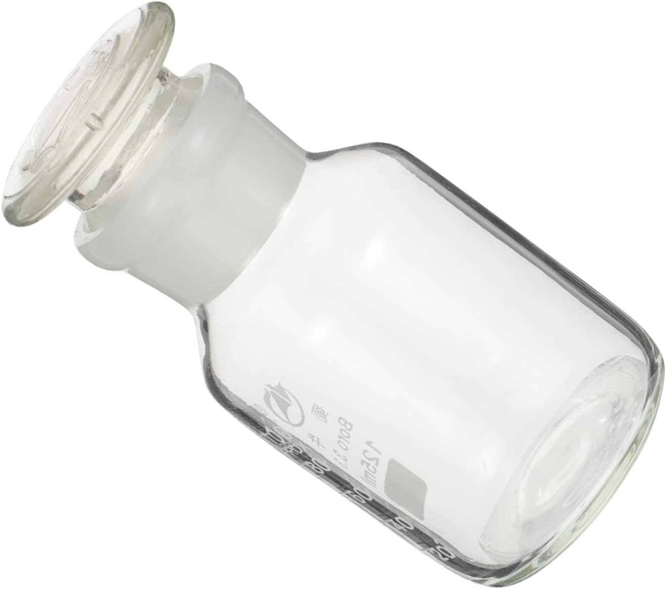 VILLFUL Reagent Lab Media Bottles Laboratory for Laboratory Sealing Bottles with Cap Graduated Pitcher Media Bottle 125 Glases White Narrow Mouth Bottle Glass Sample