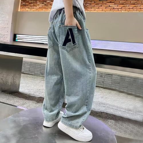 Boys Lightweight Summer Pants for Kids Casual Everyday Use Stylish Relaxed Fit Denim Trousers Comfortable Outdoor4