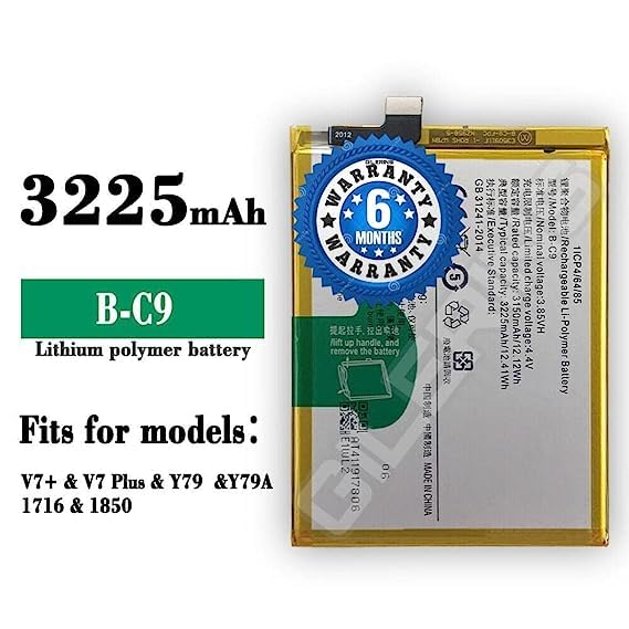 Image of Original B-C9 Battery for Vivo V7 + Plus /V7+ Battery with 6 Month Warranty ****(S00290)