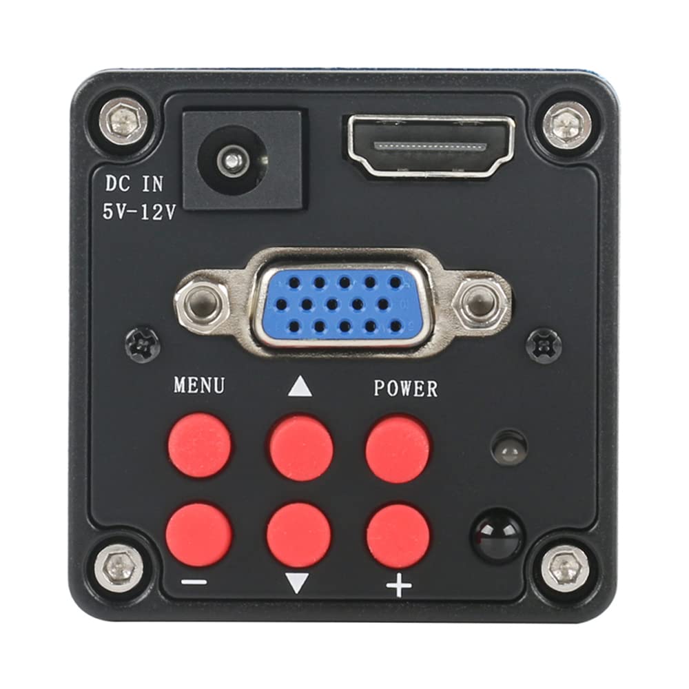 Cámara de microscopio de Video de reparación de Soldadura Industrial Digital VGA HDMI Lab y Lente de Montaje en C 300X - Azul