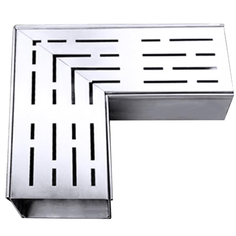 Caniveau de sol extérieur en acier inoxydable 304 de 9,8 po pour terrasse