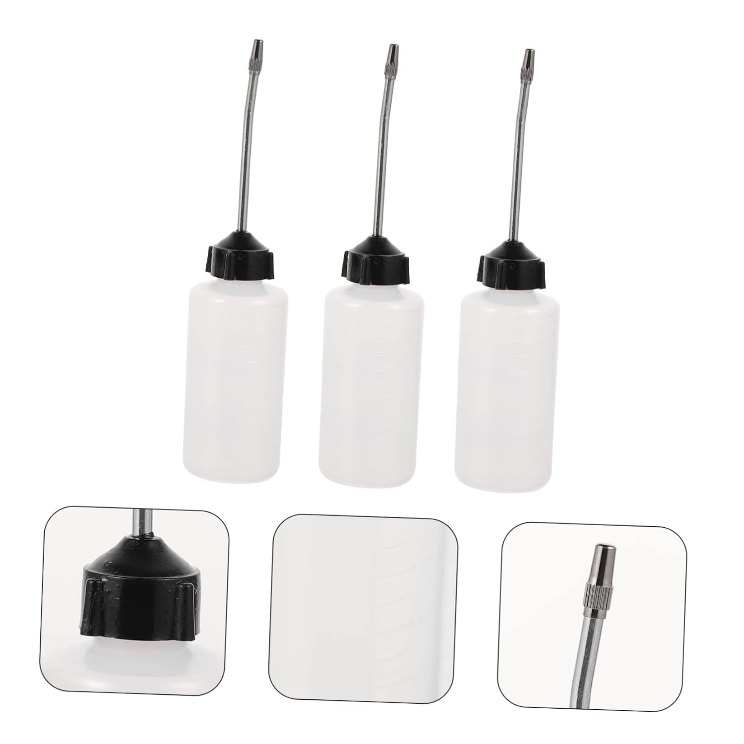 3pcs Sewing Machine Oil Bottle with Spout, Plastic Oiler Pot