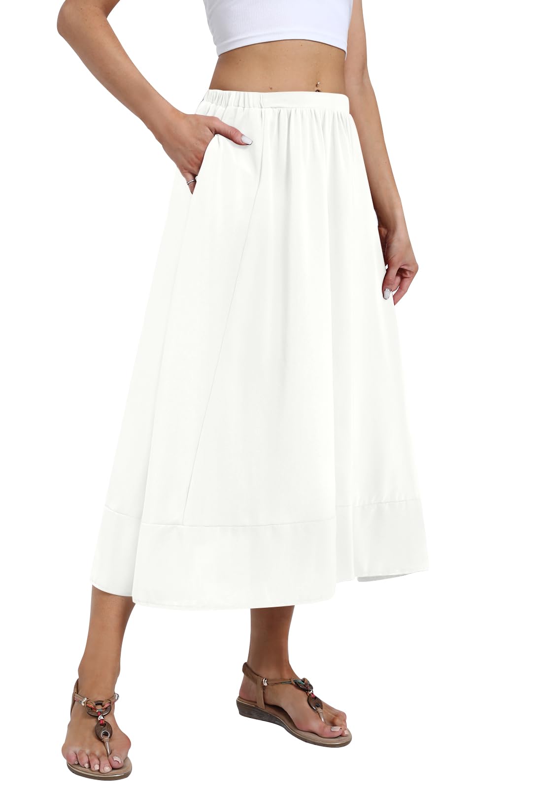 Amazon.com: DB MOON Womens Midi Length Skirt 2026 Business Casual
