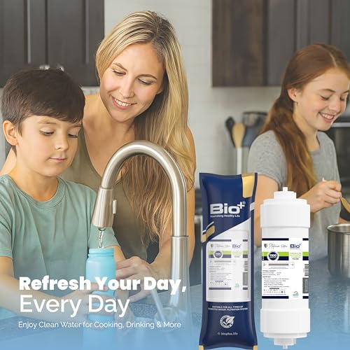 Image of Bio+ Granular Activated Carbon Filter 8 inch - 1100 Iodine Value - 4 Wash Activated Carbon - Superior Filtration for Purified Water - Remove Odors, Chemicals, and Impurities