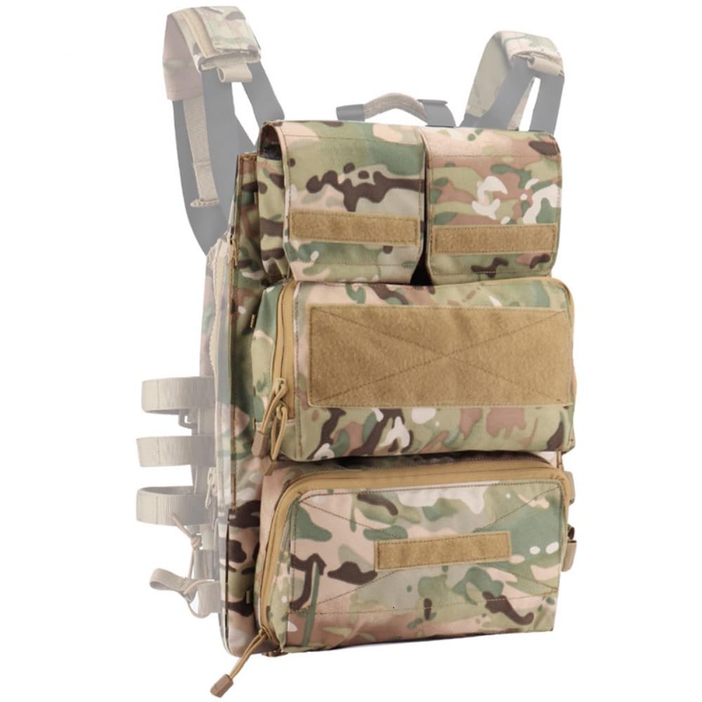 ACEXIER Tactique Zip-on Panel Zipper-on Pochette Sac de Chasse Airsoft Molle Plaque Carrier pour AVS JPC 2.0 CPC Emerson Vest