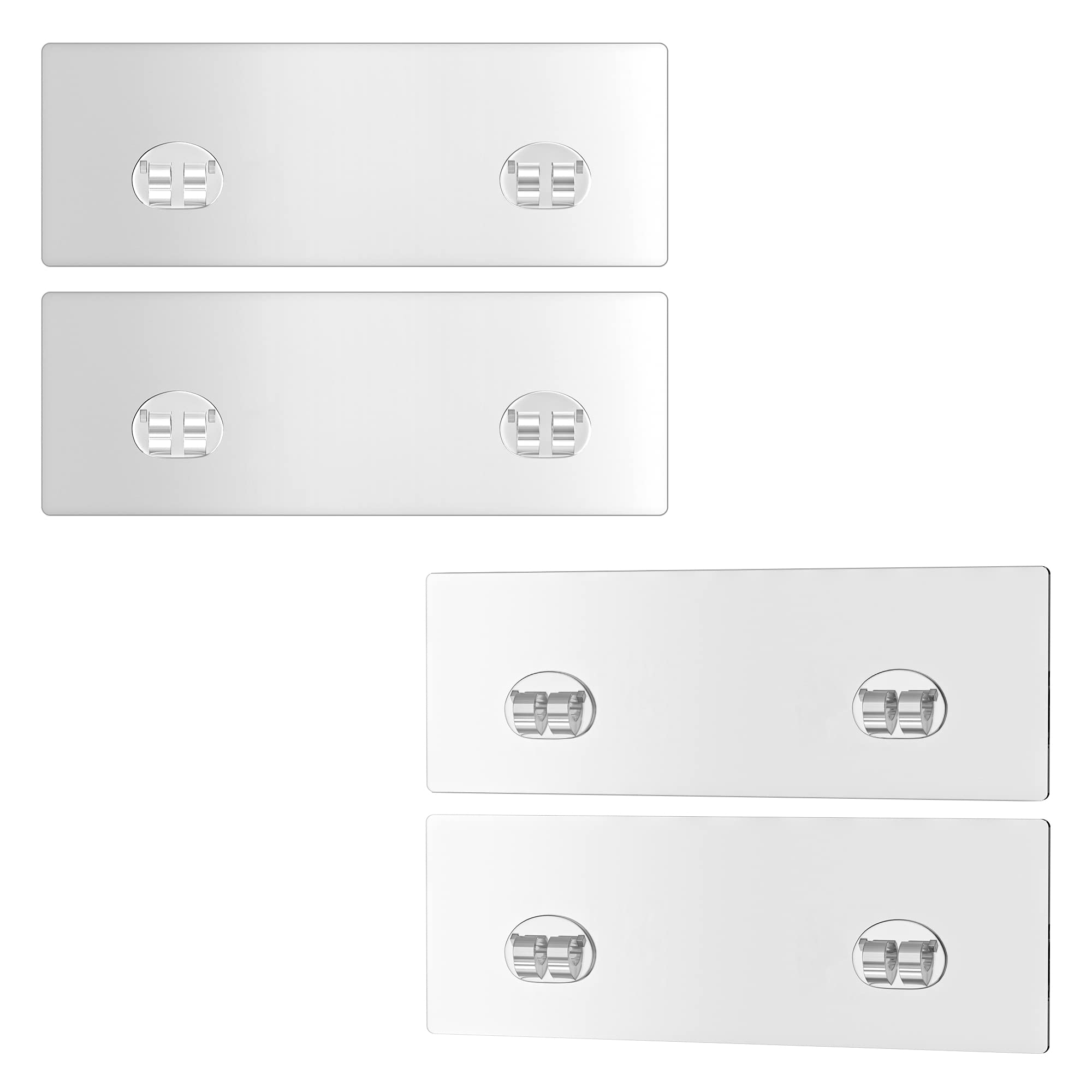 Orimade Adhesive Sticker 4 Pack for Shower Caddy Bathroom Organize Shelf Transparent 2 75 7 9 Inches 7