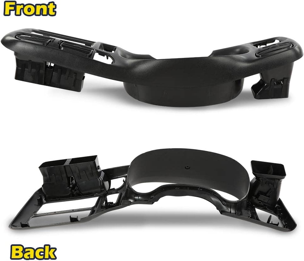 PIT66 Dash Board Bezel Replace Compatible with Blazer Jimmy Sonoma S10 Bravada 1998-2004 Black (Only Fit Single Din Radio)