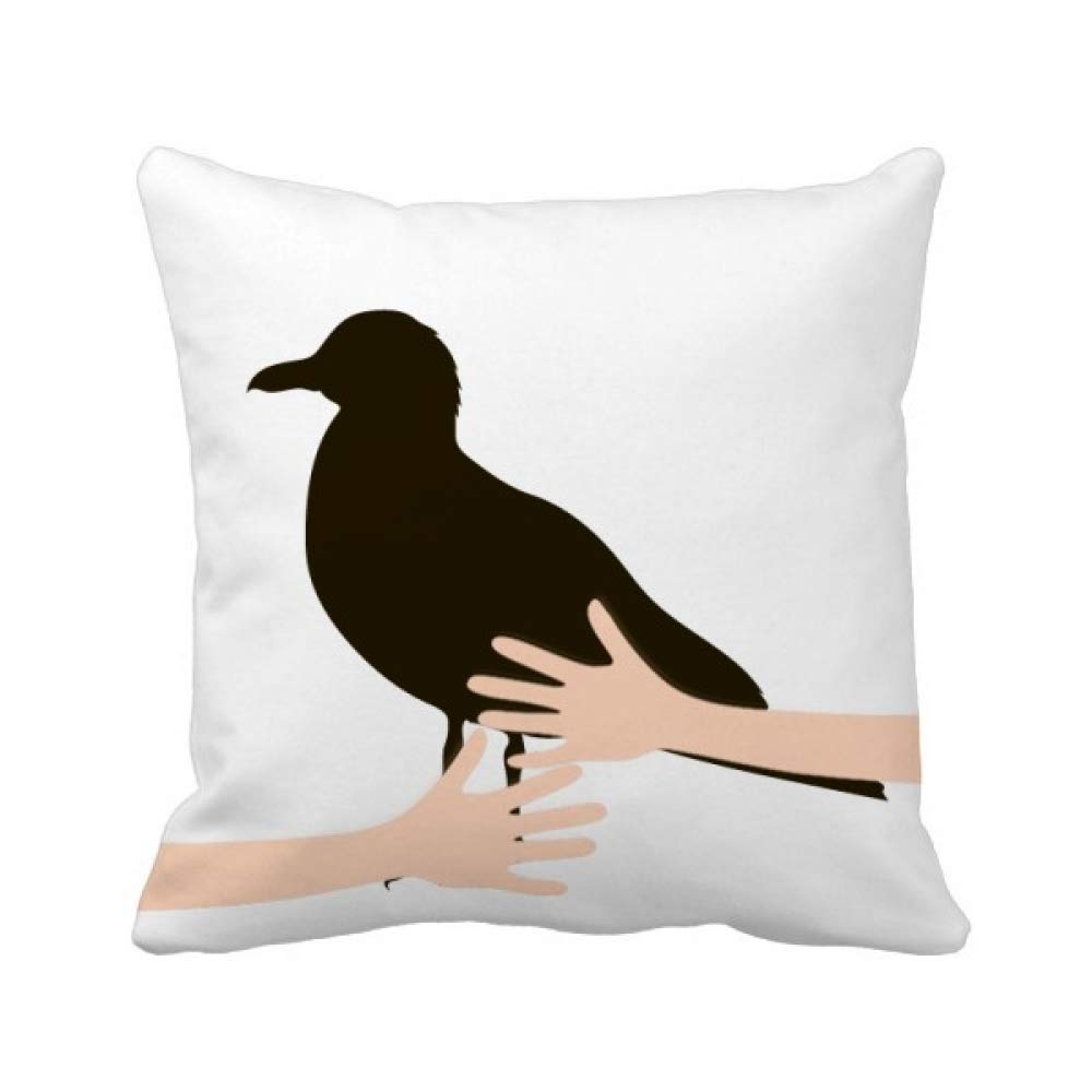 Coussin de mouette noire idéal pour créer un coin lecture apaisant dans votre chambre