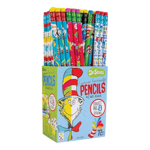 Lápices Dr. Seuss multicolor pack 72 piezas miniatura 1