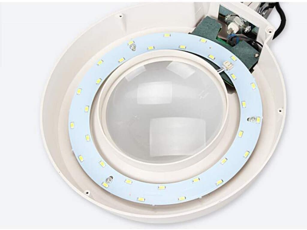 Schreibtischlupe mit LED-Lichtclip, Schreibtischlupe mit Lichtlinse, 5 x 8 x 10 x 15 x 20 x Größere Beleuchtung, geeignet zum Lesen von Zeitungen, Büchern und Karten, Münzen und Schmuck