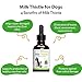 Pet Wellbeing Milk Thistle for Dogs - Organic Milk Thistle, Supports Healthy Liver Function & Detoxification - NASC Certified & Vet-Formulated - 2 oz Liquid